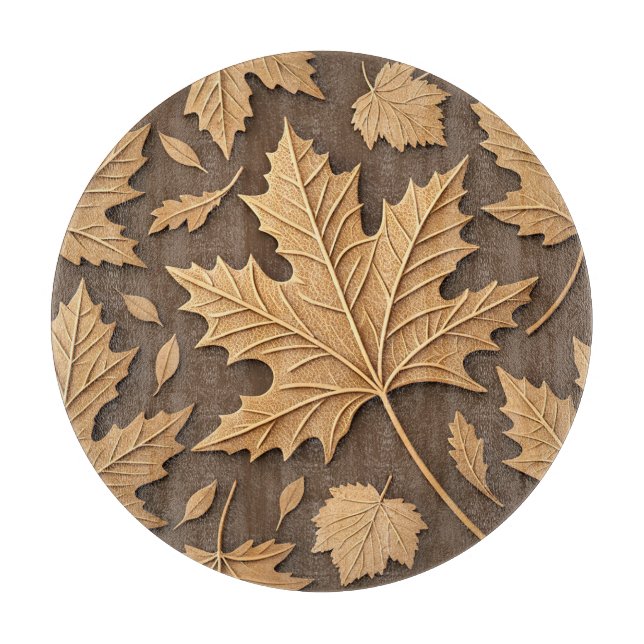 BROWN & TAN FALL HÖST LÖV & ACORNS (Framsidan)