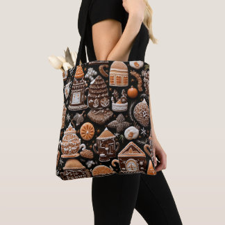 BROWN TAN ORANGE CHRISTMAS GINGERBREAD COOKIES TYGKASSE