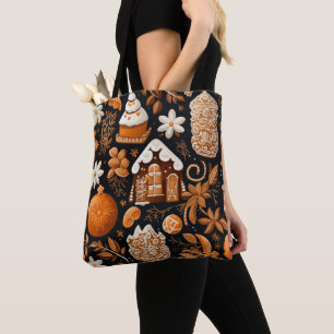 BROWN TAN ORANGE CHRISTMAS GINGERBREAD COOKIES TYGKASSE