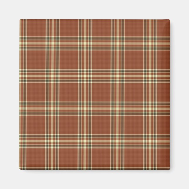 Brown Tartan Magnet (Framsidan)