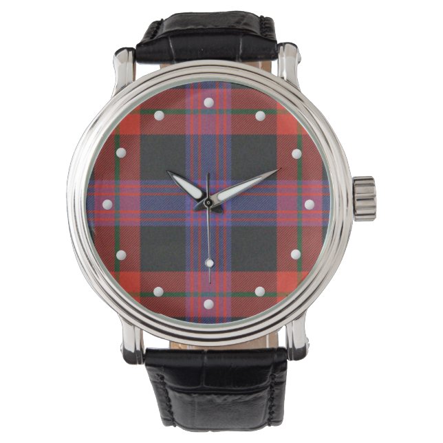 Brown Tartan Watch Armbandsur (Framsida)