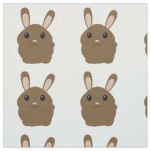 Brown Tecknad Bunny Tyg