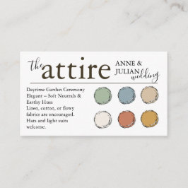 Brown The Attire QR Code enclosure Card  Tilläggskort