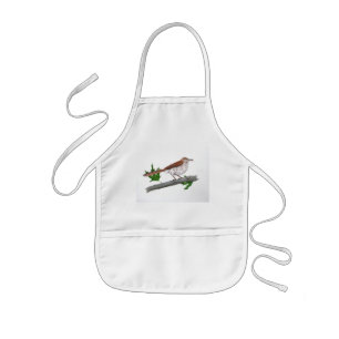 Brown Thrasher Kids Apron Barnförkläde