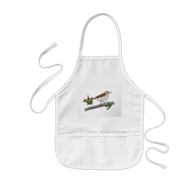 Brown Thrasher Kids Apron Barnförkläde (Framsidan)