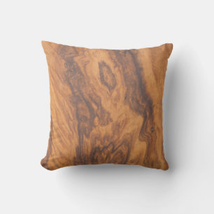 Brown Tones Faux Wood Utomhuskudde