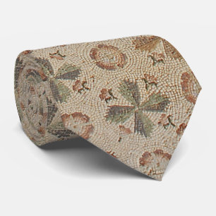 Brown Tones Mosaic Tile Golv från Israel Necktie Slips