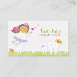 Brown Tooth Fairy Pediatriska tandläkare Visitkort