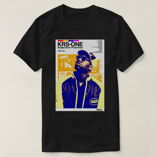 Brown Tour Music KRS One T Shirt (Design framsida)