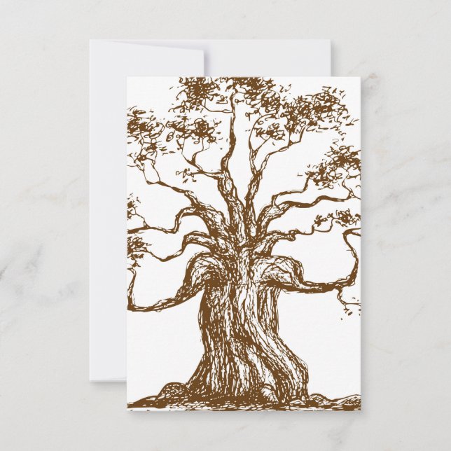 Brown Träd Illustration (Framsida)