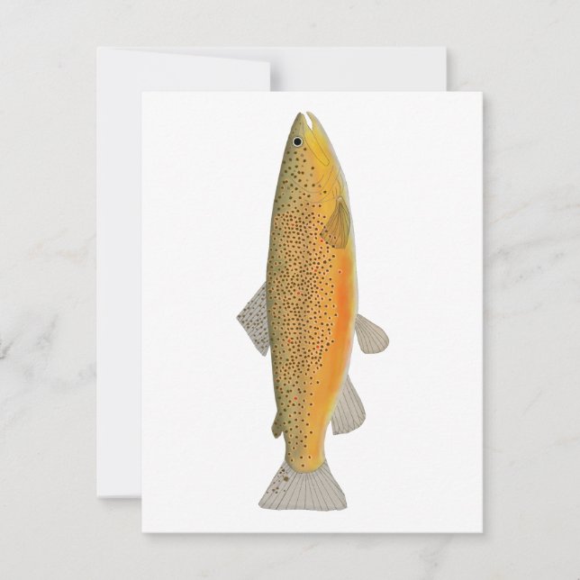 Brown Trout Anteckningskort (Framsida)