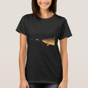 Brown Trout Fisherman Angler Manar Wome Krok T Shirt