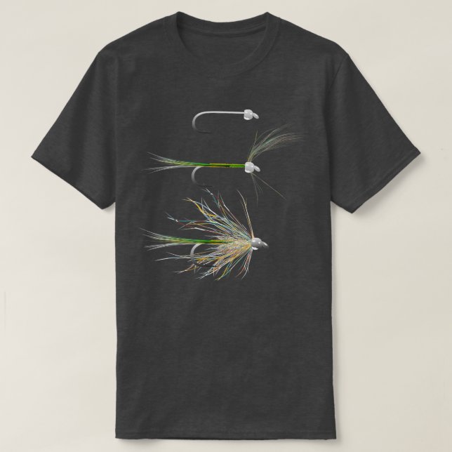 Brown Trout Flygfiske Fly Tying Flies Nymph för T Shirt (Design framsida)