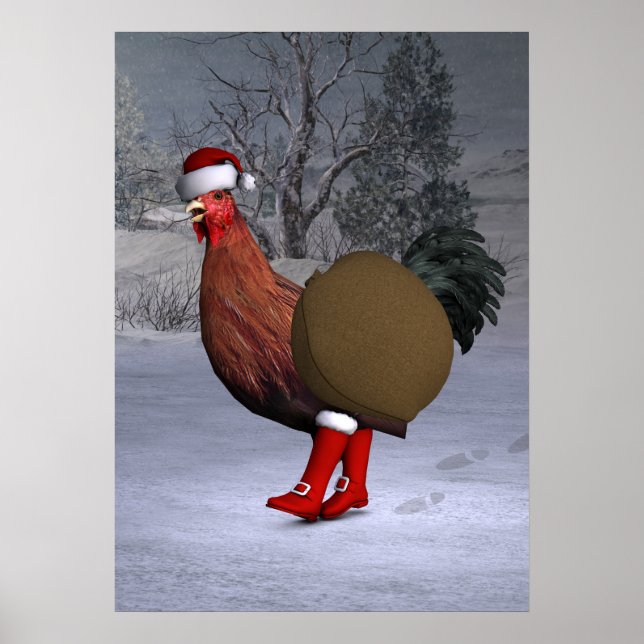 Brown Tupp Jultomten Poster (Framsidan)