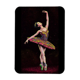 Brown Tutu Ballerina Puzzle – Stunning Dance Art w Magnet