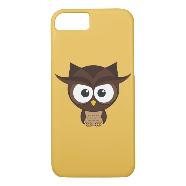 Brown Uggla Case-Mate iPhone Skal (Baksida)