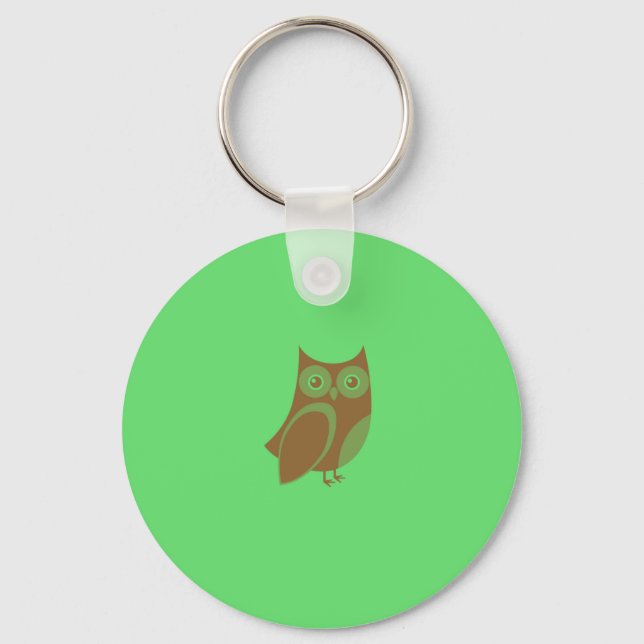 Brown Uggla Keychain Nyckelring (Framsida)