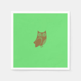 Brown Uggla Papper Napkins Pappersservett