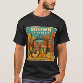 Brown Universiteten - Vintage Campus Walk Tee
