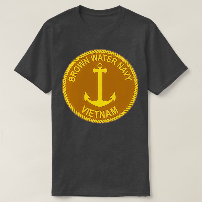 Brown Vatten Navy Vietnam T Shirt (Design framsida)