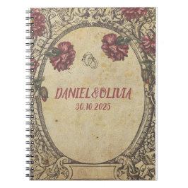 Brown Vintage Classic Bröllop Anteckningsbok