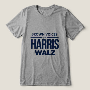 Brown Voices för Harris Walz T Shirt