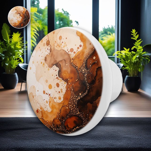 Brown Watercolor Earthy Färg Knopp (Skapare uppladdad)