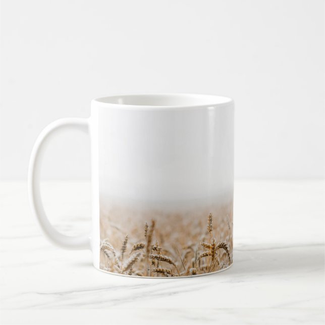 BROWN WHEAT FÄLT UNDER DAGEN KAFFEMUGG (Vänster)