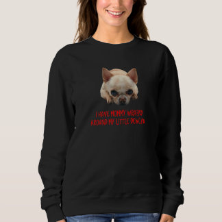 Brown & White Chihuahua Mamma Wrapped Around Dewcl T Shirt