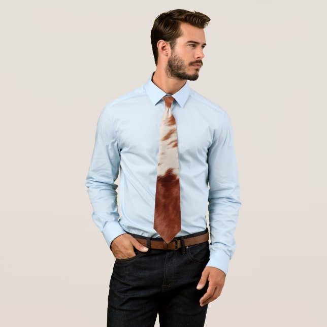 Brown White Cowhide Slips (In Situ)