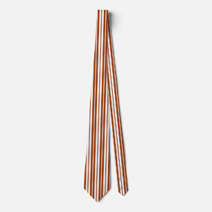 Brown White Lodrät Rand Mönster Slips