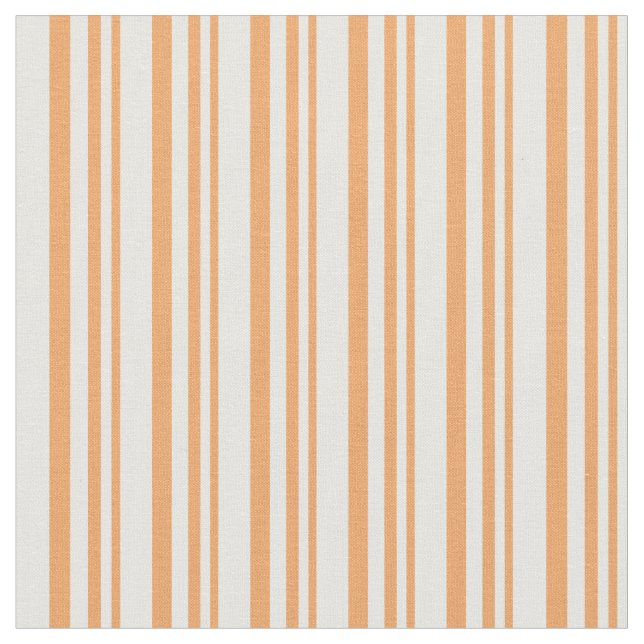 Brown & White Mönster Tyg (Närbild)