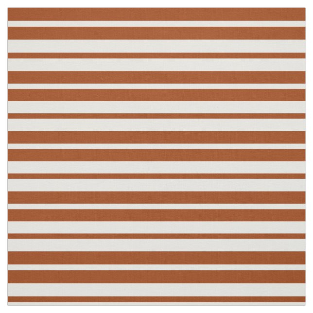 Brown White Rand Mönster Design Tyg (Provkarta)