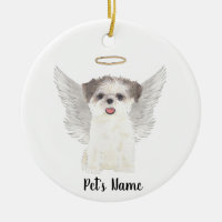 Brown & White Shih Tzu Sympathy Memorial
