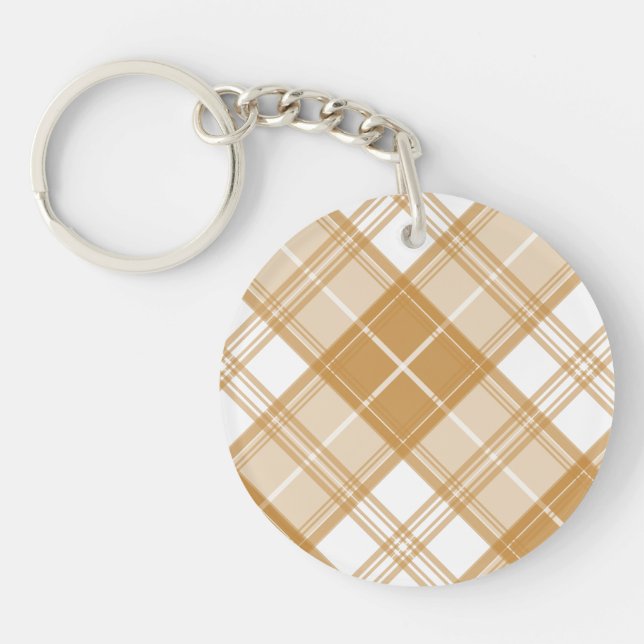 Brown White Tartan Mönster yxm0uat9 (Framsidan)
