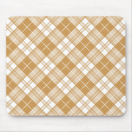 Brown White Tartan Mönster yxm0uat9 Musmatta