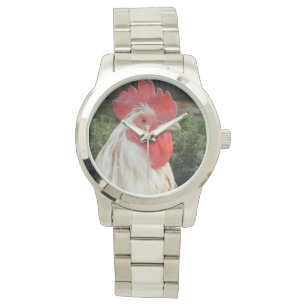 Brown White Tupp Ansikte, Large Unisex Watch. Armbandsur