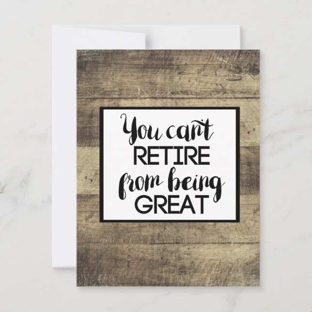 Brown Wood Rustic Pension Flat Kort (Framsida)