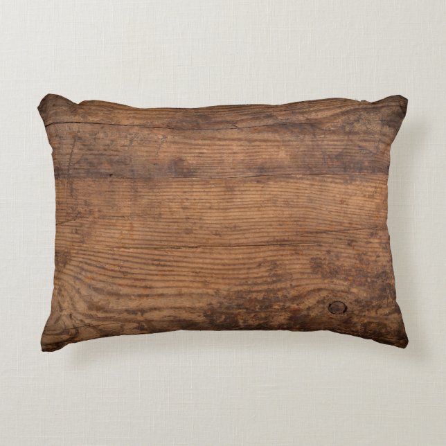 Brown wood texture. Abstract background, empty tem Prydnadskudde (Framsidan)