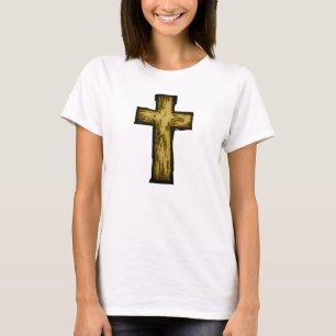 Brown Wooden Kor Symbol of Faith and Hope T-shirt