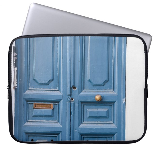 BROWN WOODEN PANELED DOORS LAPTOP FODRAL (Framsidan)