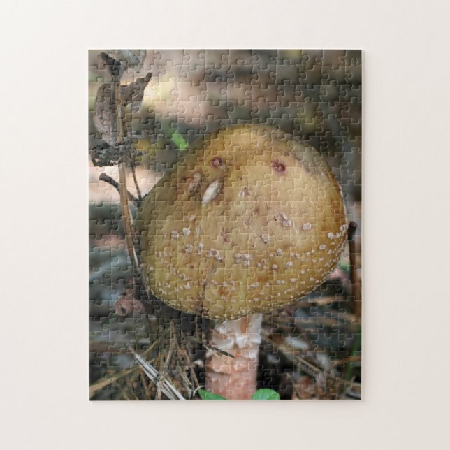 Brown Woodland Mushroom Nature Pussel (Vertikal)