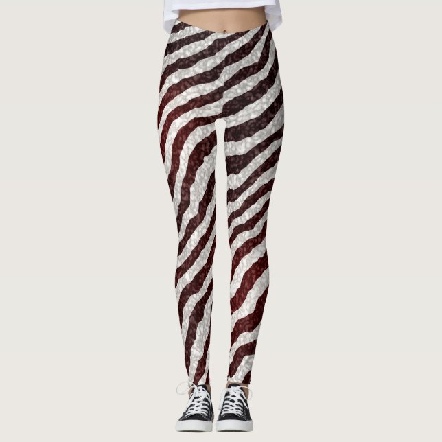 Brown Zebra Leggings (Framsida)