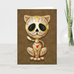 Brown Zombie Sugar Kitten Kort