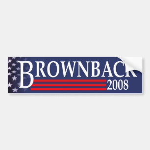Brownback för presidentbildekal bildekal