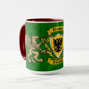 Browne Irish Shield & Griffins Personlig Mugg