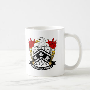 Brownell familjvapensköld kaffemugg