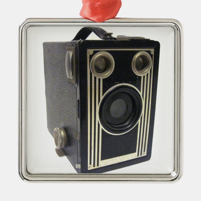 Brownie Antique Camera Metall Ornament (Framsidan)