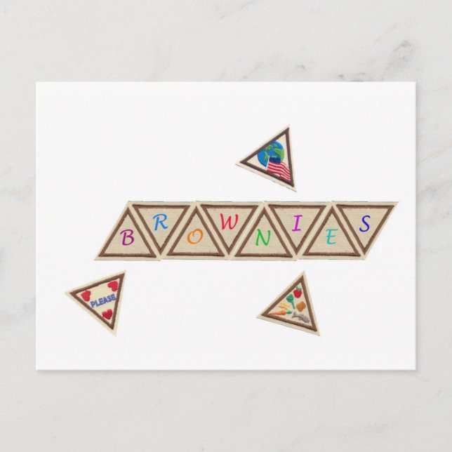 Brownie Badge Vykort (Framsida)