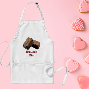 Brownie Diet Humor Chocolate Älskare Baking Förkläde